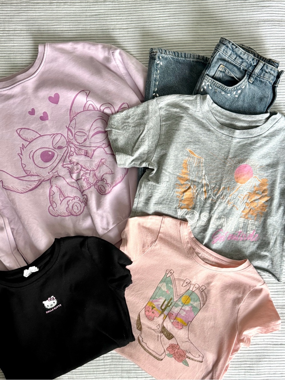 Girls 8-10 Lot 5 Pc Bundle Zara H&M Hello Kitty Nordstrom Target Art Class
